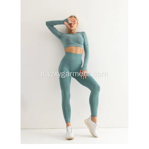 Abbigliamento sportivo da yoga senza soluzione di continuità